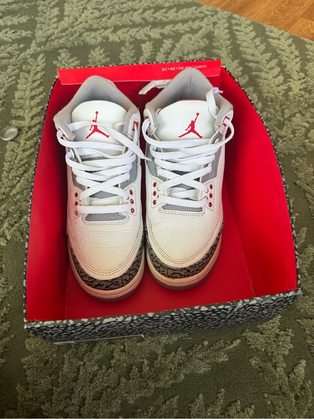 Jordan Kids White and Red Retro Jumpman Sneakers